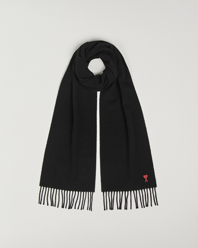 AMI Heart Logo Scarf Black – Schwarz