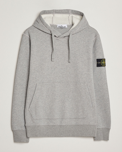 Stone Island Garment Dyed Fleece Hood Grey Melange – Grau