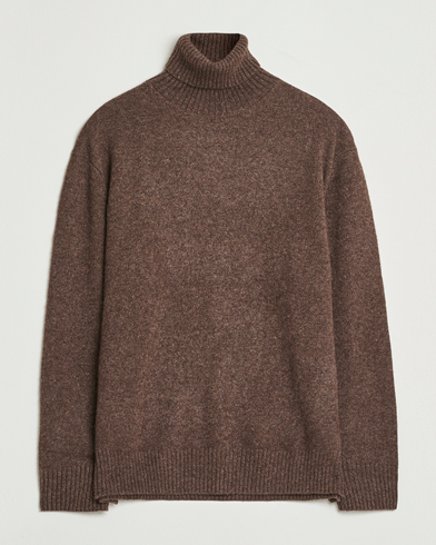 A.P.C. Mahe Yak Knitted Rollneck Marron Chine – Braun