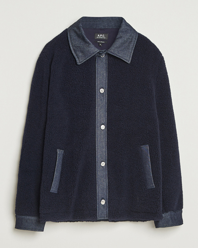 A.P.C. Will Wool Jacket Dark Navy – Blau