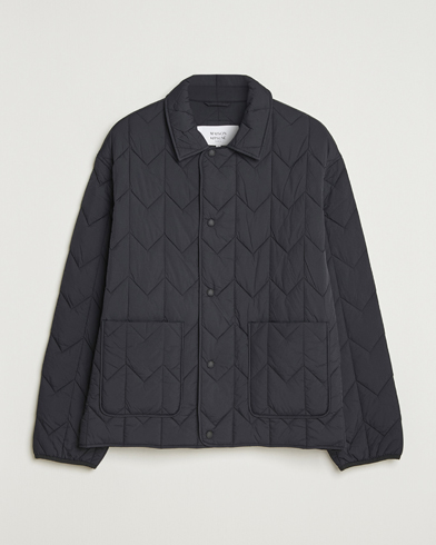 Maison Kitsuné Quilted Jacket Black – Schwarz