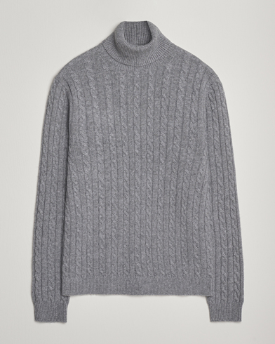 Tiger of Sweden Wilde Wool/Cashmere Knitted Sweater Light Grey Melange – Grau