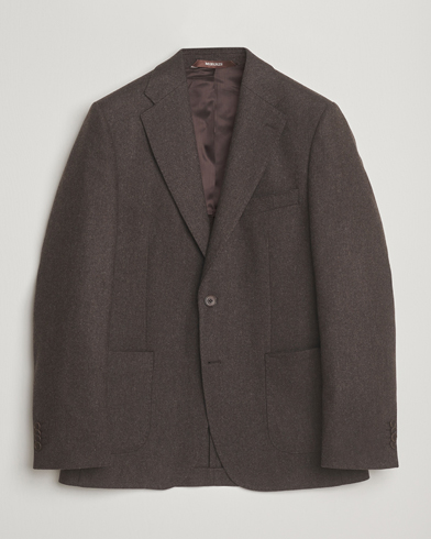 Morris Flannel Wool Blazer Brown – Braun