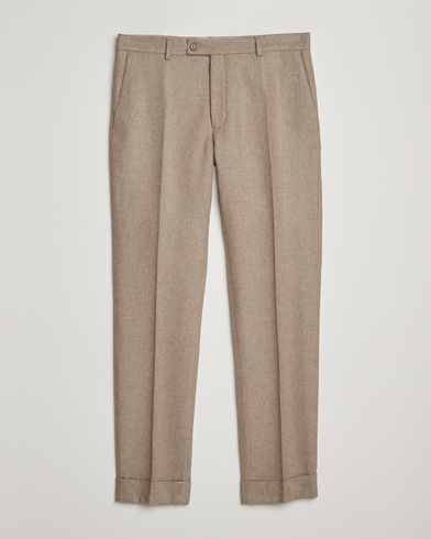 Morris Jack Flannel Trousers Khaki – Beige