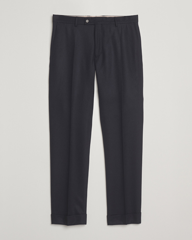 Morris Jack Flannel Trousers Navy – Blau