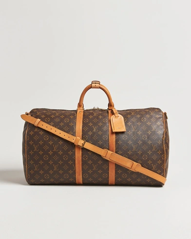 Louis Vuitton Pre-Owned Keepall Bandoulière 55 Monogram – Braun