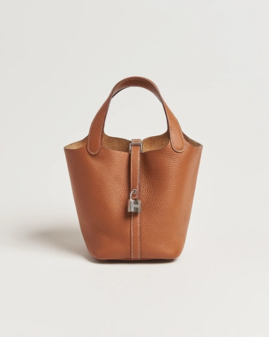 Hermès Pre-Owned Picotin Lock 18 Gold – Braun