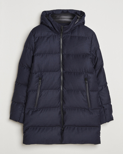 UBR Concorde Wool Parka Savile Dark Navy Melange – Blau