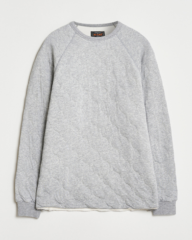 BEAMS PLUS MIL Quilt Crew Neck Grey – Grau