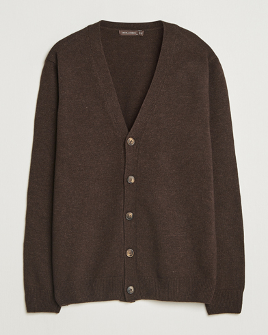 Oscar Jacobson Eduardo Wool Cardigan Brown – Braun