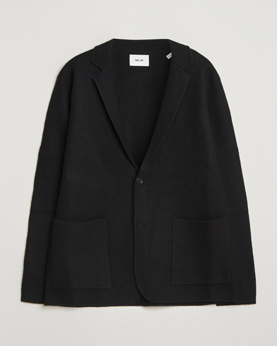 NN07 Lucas Boiled Wool Blazer Black – Schwarz