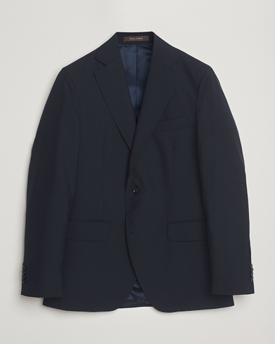 Oscar Jacobson Fogerty Wool Blazer Navy – Blau