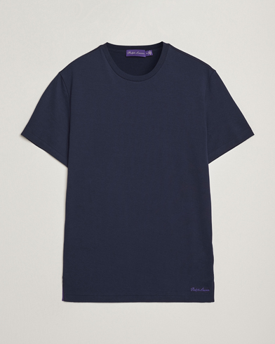 Ralph Lauren Purple Label Luxury Cotton T-Shirt Chairman Navy – Blau