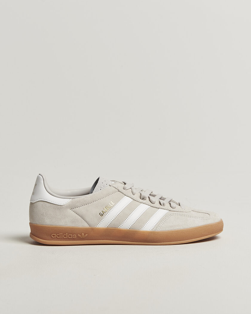 adidas Originals Gazelle Indoor Sneaker Light Grey/White – Grau