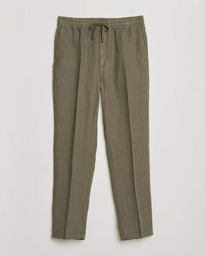 Altea Linen Pants Military – Grün