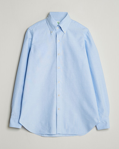Finamore Napoli Gaeta Oxford Button Down Shirt Light Blue – Blau