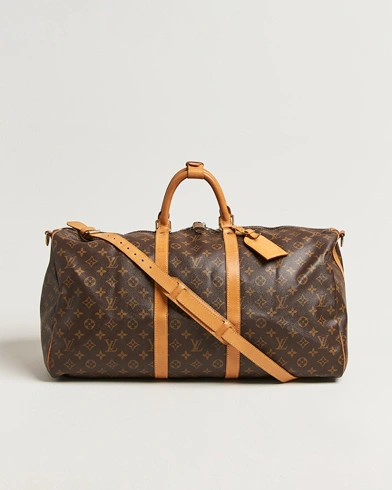 Louis Vuitton Pre-Owned Keepall Bandouliére 55 Monogram – Braun