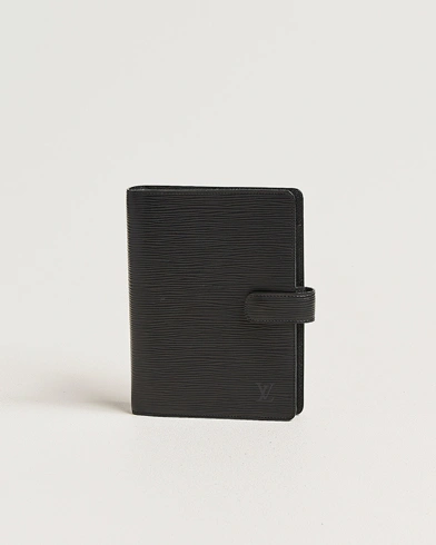 Louis Vuitton Pre-Owned Medium Ring Agenda Cover Epi Leather Black – Schwarz