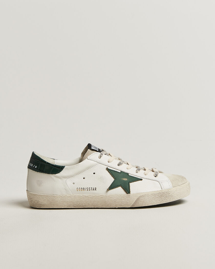Golden Goose Super-Star Sneakers White/Green – Weiß