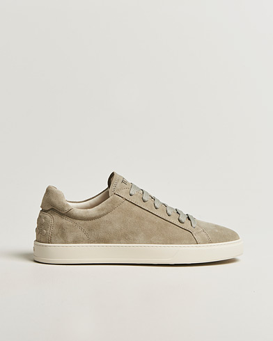Tod's Cassetta Lacciata Sneaker Sage Suede – Grün