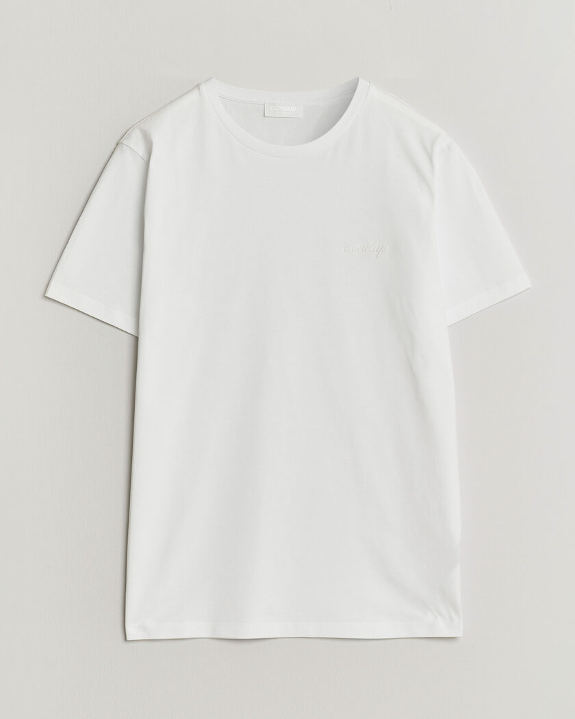 Dondup Logo Crew Neck T-Shirt White – Weiß