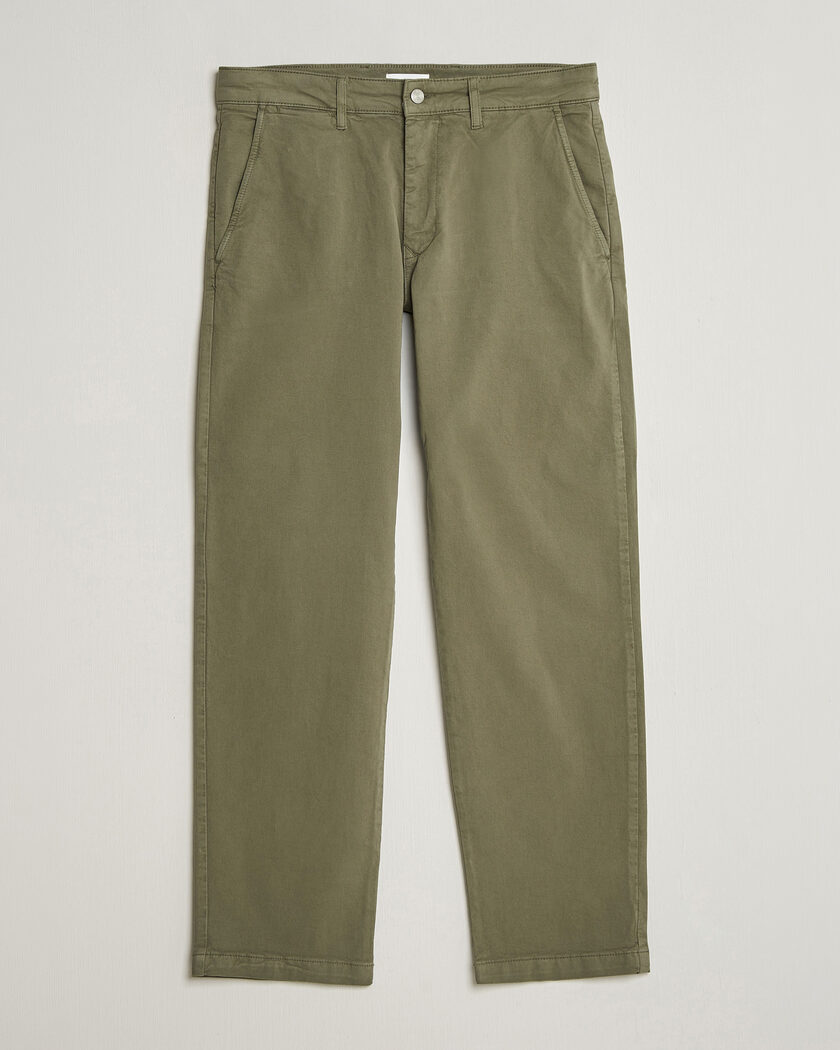 NN07 Aden Regular Fit Chinos Capers Green – Grün