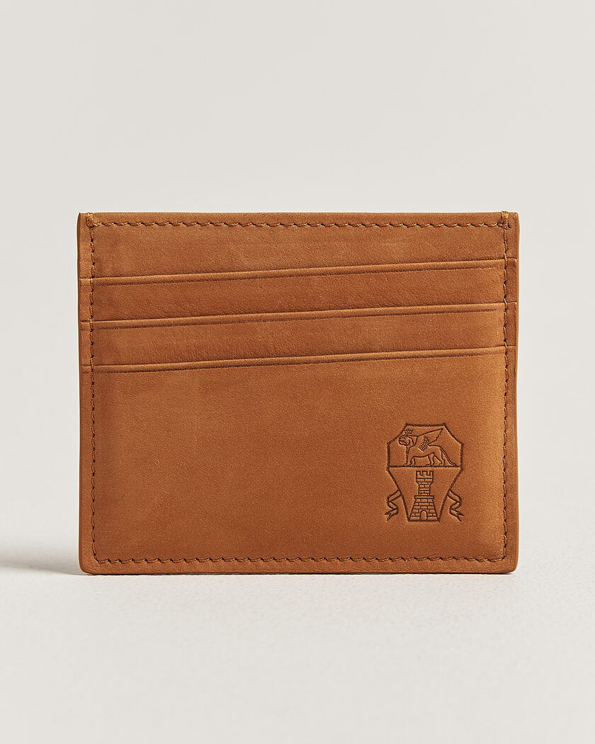 Brunello Cucinelli Nubuck Wallet Card Holder Cognac – Braun