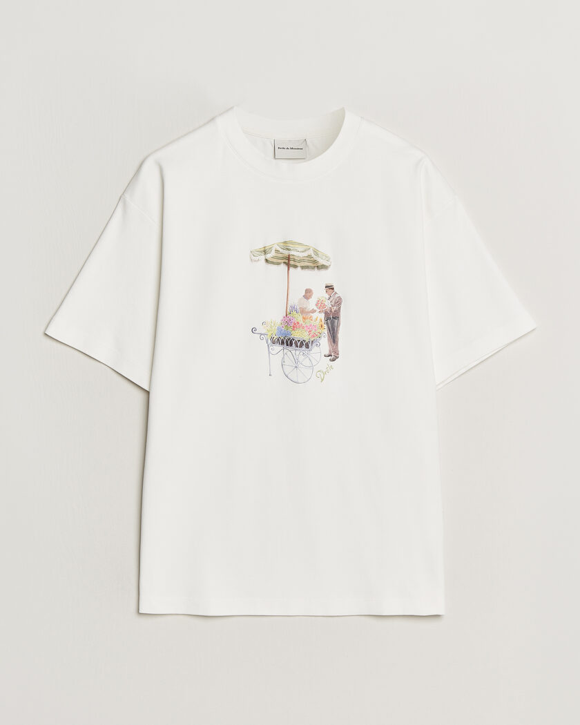 Drôle de Monsieur Fleuriste T-Shirt Off White – Weiß