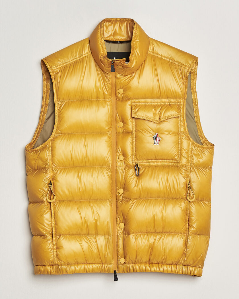 Moncler Grenoble Uychi Down Vest Yellow – Gelb
