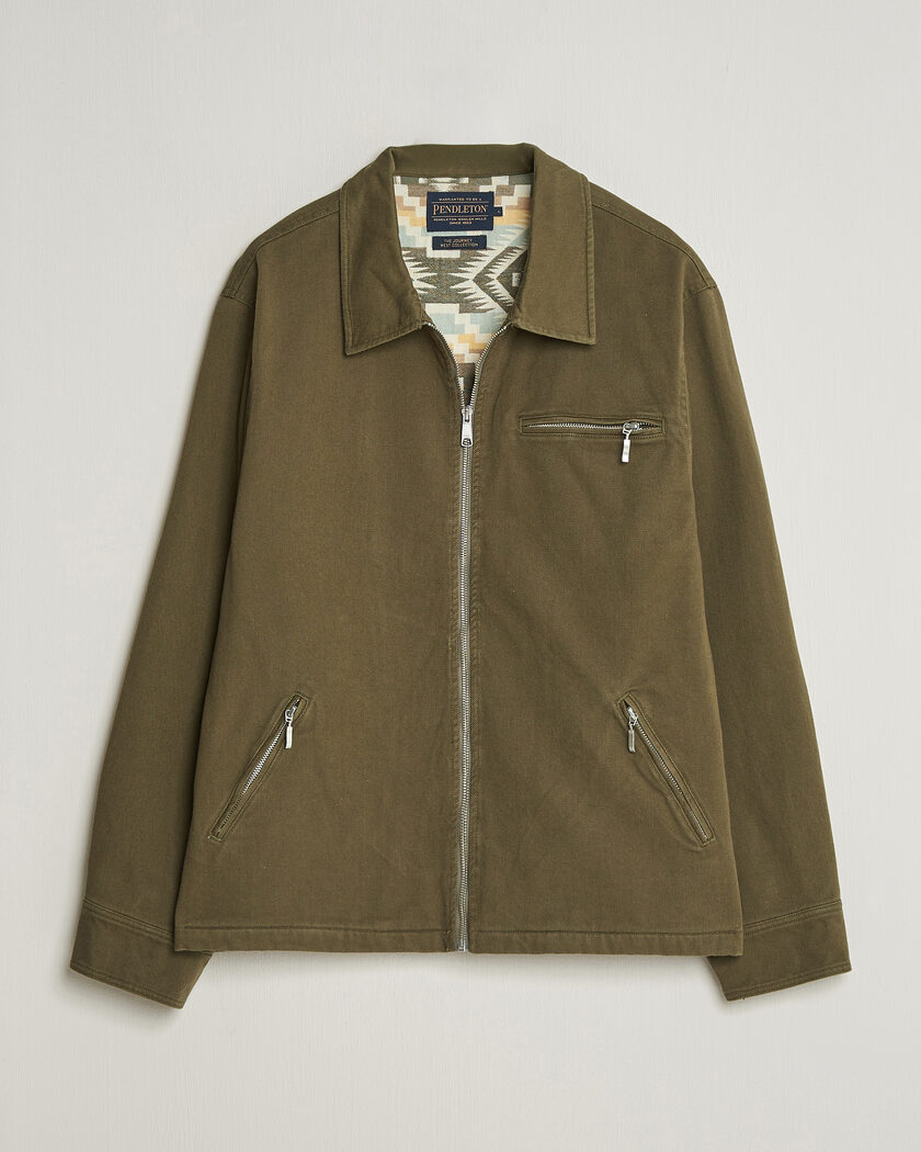 Pendleton Blandet Lined Bomber Jacket Sage – Grün