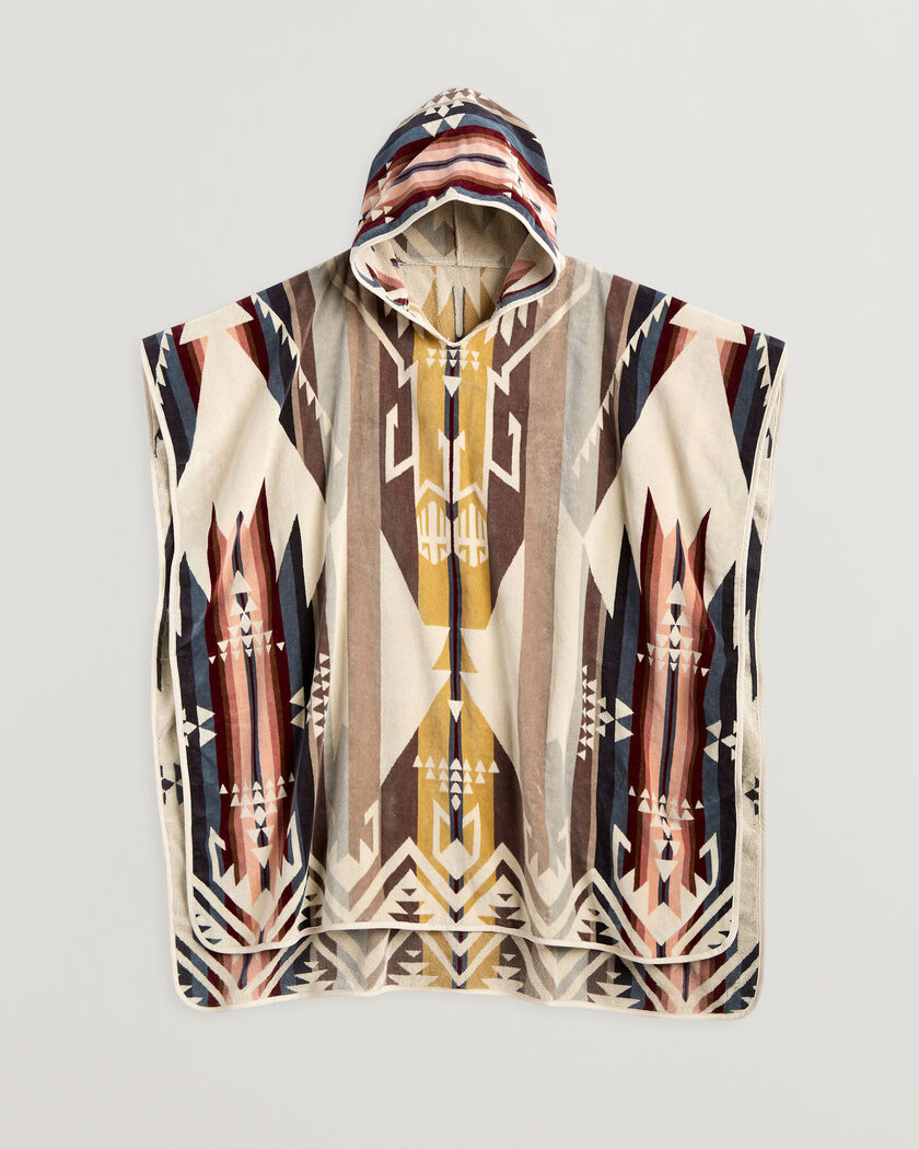 Pendleton Jacquard Hooded Towel White Sands Tan – Mehrfarbig