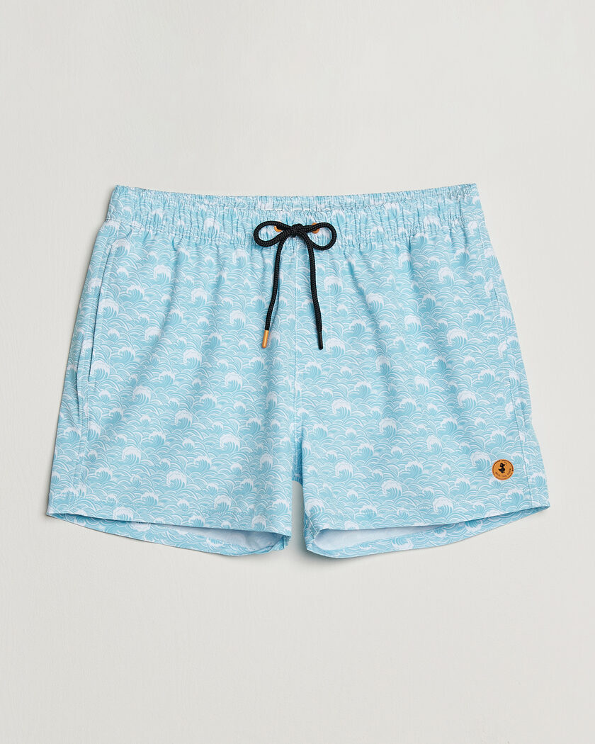 Save The Duck Printed Drawstring Swimshorts Waves – Blau