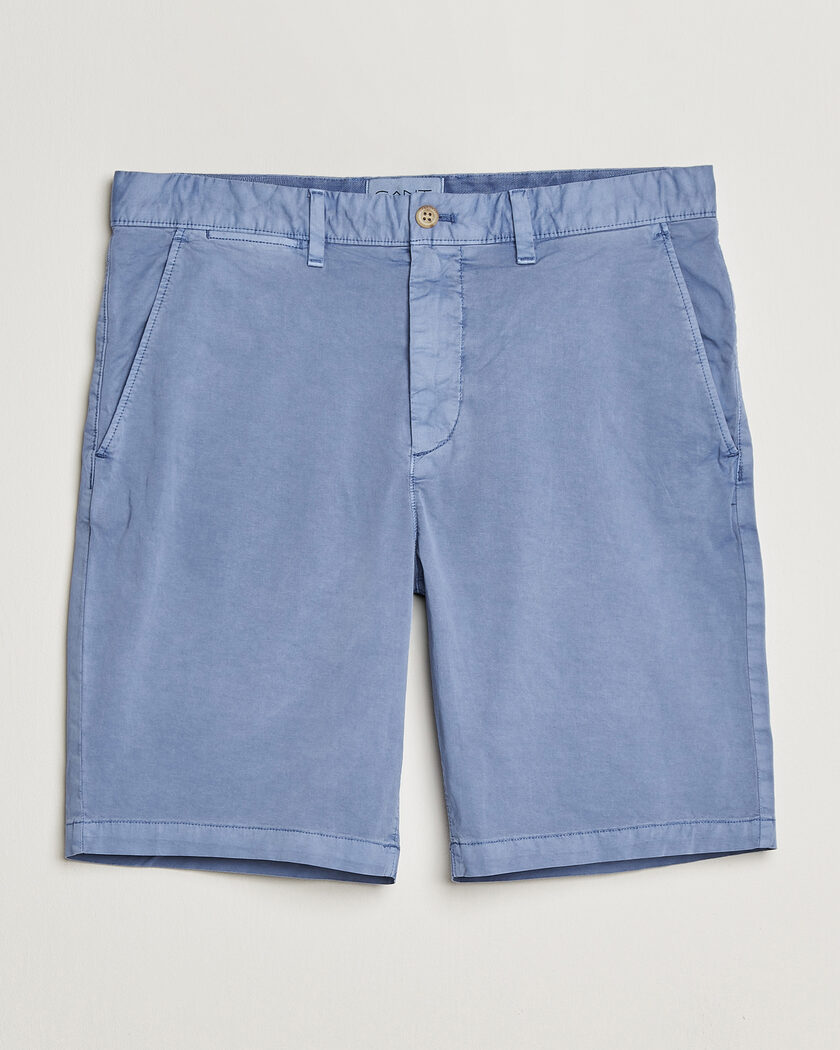 Gant Regular Sunfaded Shorts Faded Denim – Blau