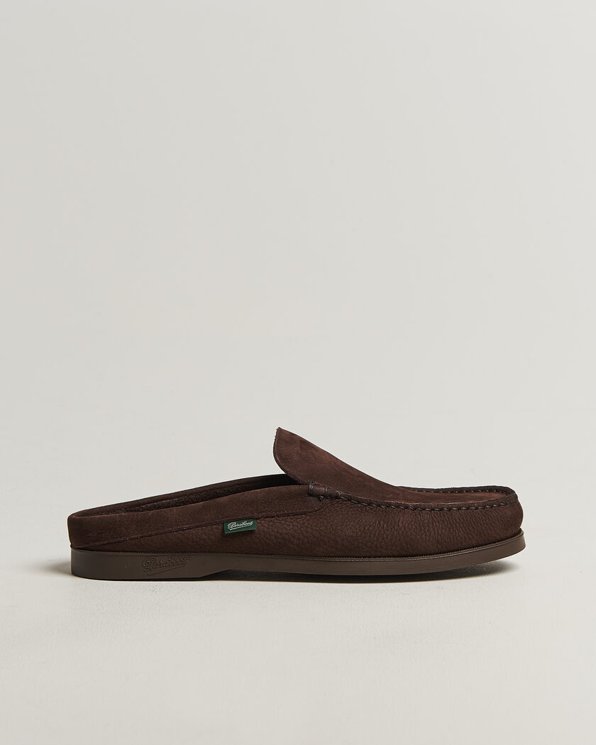 Paraboot Bahamas Slipper Chocolate Nubuck – Braun
