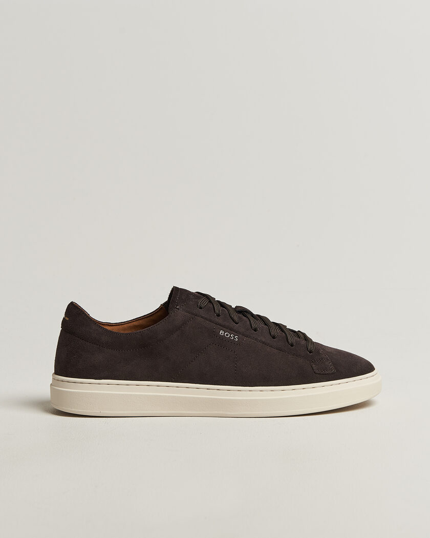 BOSS BLACK Kieran Suede Sneaker Dark Brown – Braun