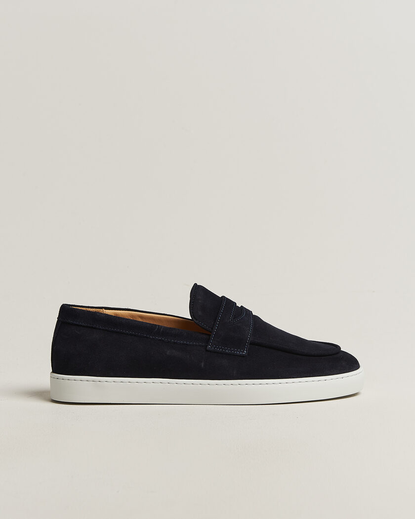 Fliteless Suede Penny Sneaker Navy – Blau