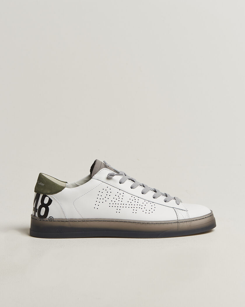 P448 Jack Leather Sneaker White/Grey – Weiß