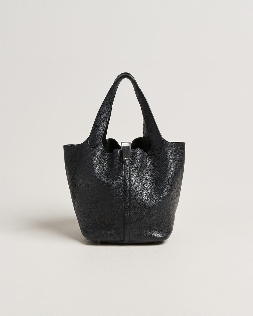Hermès Pre-Owned Picotin Lock 22 Taurillon Clemence Leather Black – Schwarz