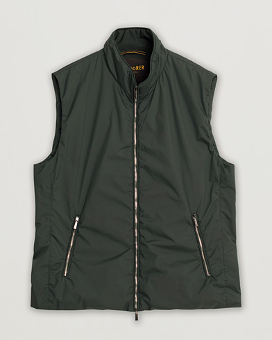 Pre-owned MooRER Senio Padded Vest Forest – Grün