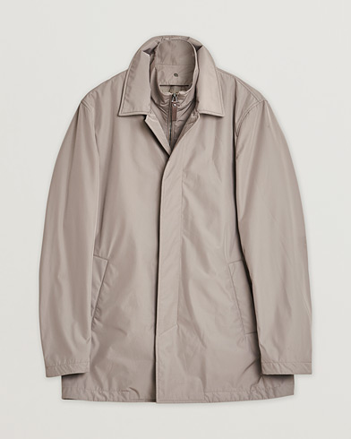 Pre-owned Canali Rain Protection Car Coat Sand 48 – Beige