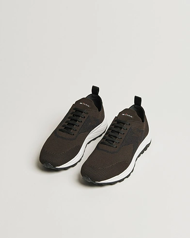 Pre-owned Kiton Running Sneakers Dark Brown 43 – Braun