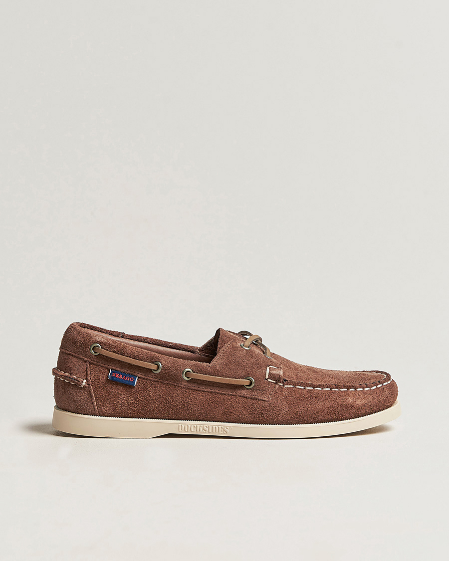 Herren | Segelschuhe | Sebago | Docksides Suede Boat Shoe Dark Brown