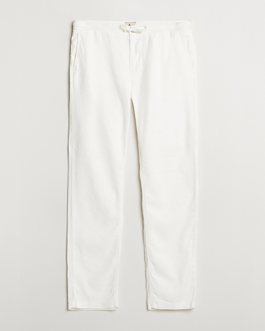 Herren | Hosen | Morris | Fenix Linen/Cotton Trousers Off White