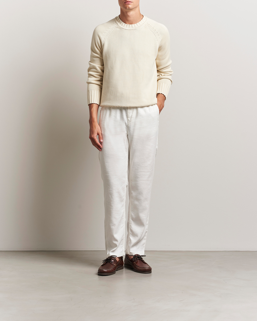 Herren | Hosen | Morris | Fenix Linen/Cotton Trousers Off White