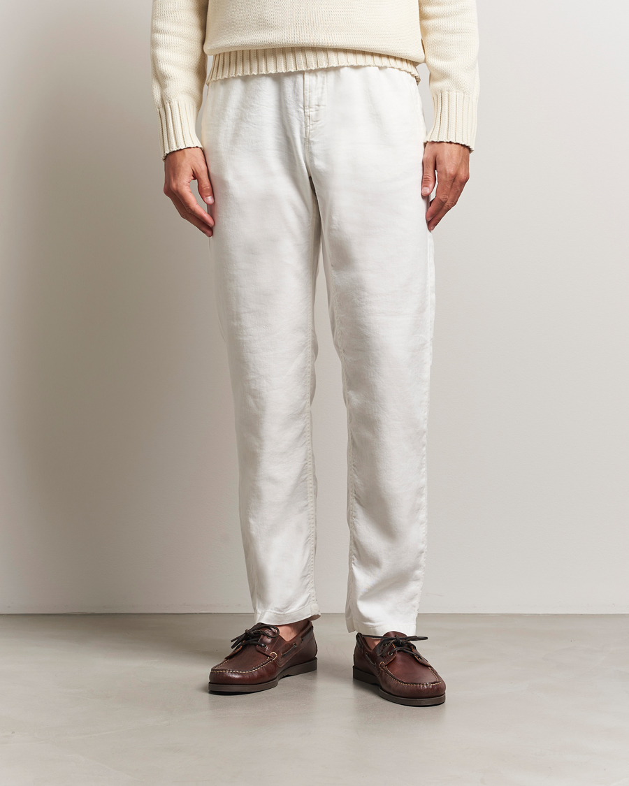 Herren | Hosen | Morris | Fenix Linen/Cotton Trousers Off White