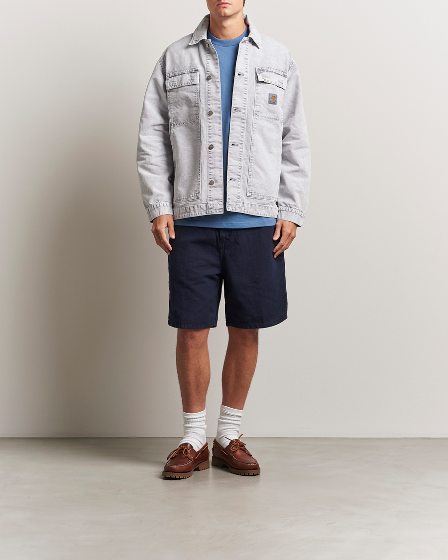 Herren | Shorts | Carhartt WIP | Walter Single Knee Cotton/Linen Short Dark Navy