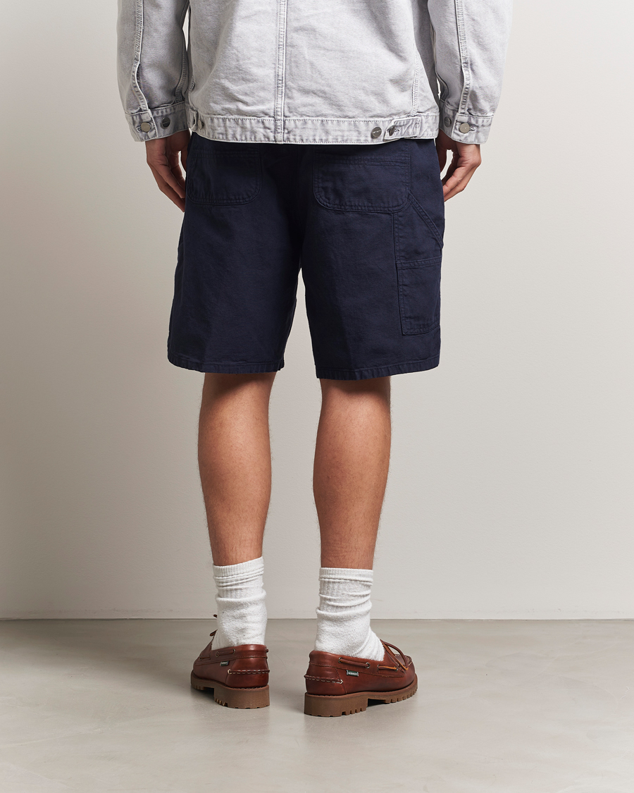 Herren | Shorts | Carhartt WIP | Walter Single Knee Cotton/Linen Short Dark Navy