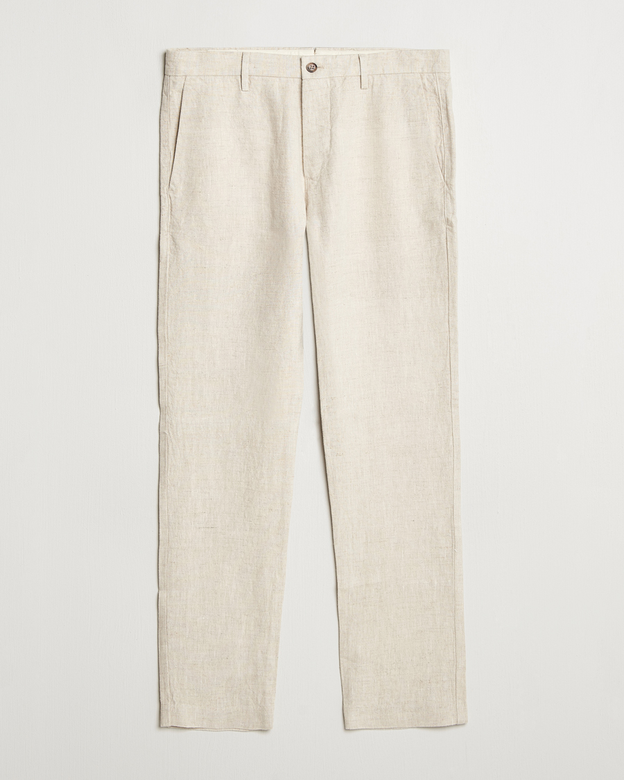 Herren | Hosen | NN07 | Theo Linen Trousers Oat