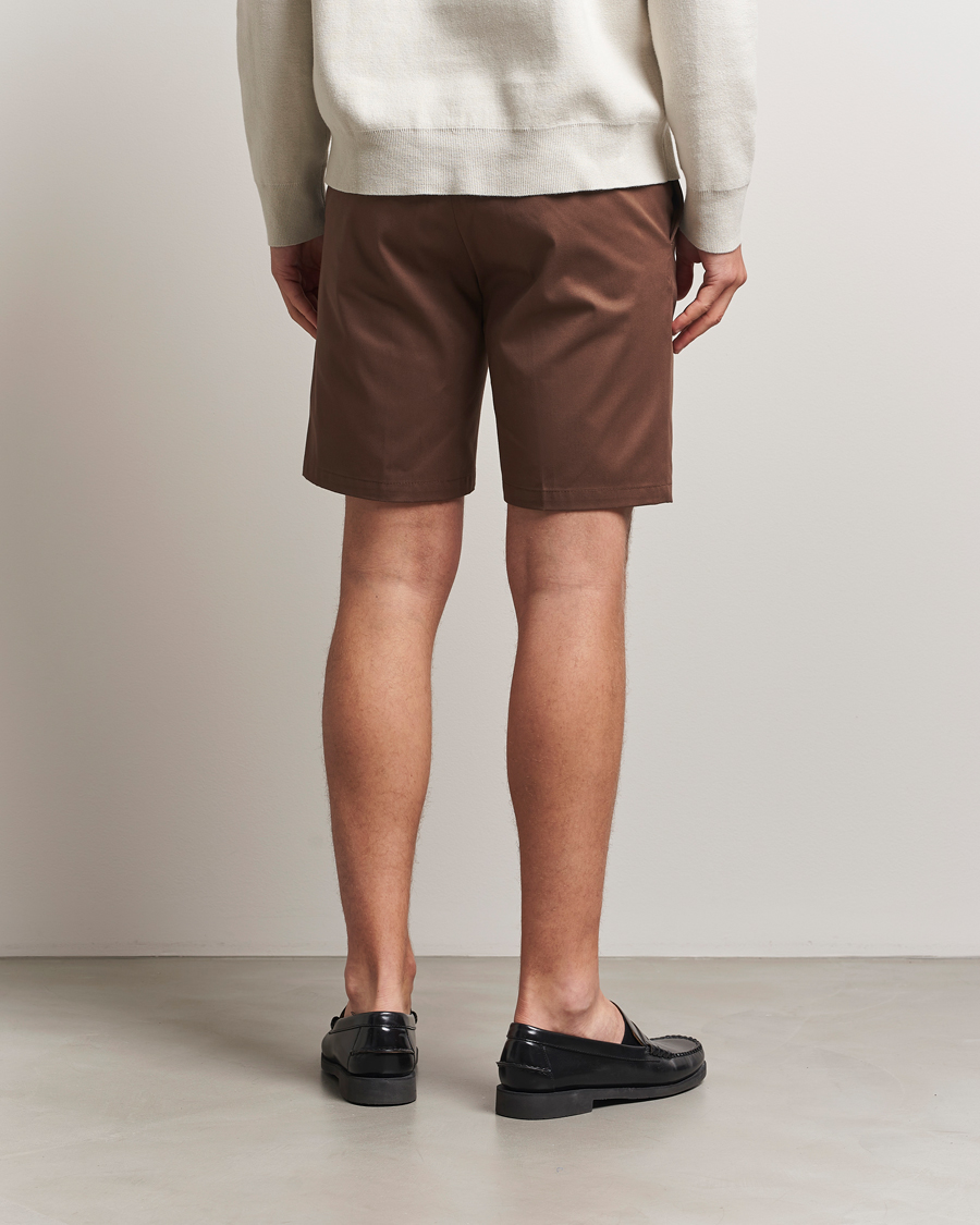 Herren | Shorts | Tiger of Sweden | Tenut Cotton Shorts Warm Brown