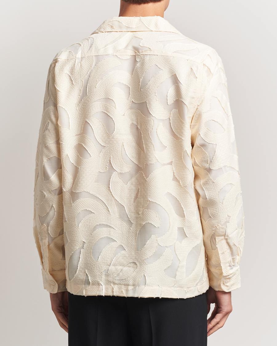 Herren | Hemden | NN07 | Hank Fil-Coupé Jacquard Overshirt Off White